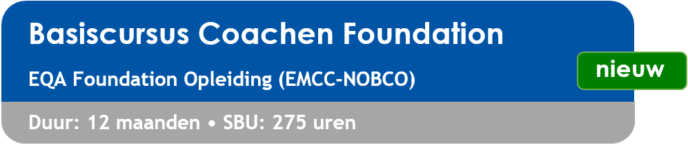 EQA Basiscursus Coachen Foundation (NOBCO erkend)